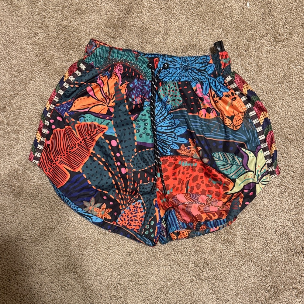 FARM Rio Multicolor Tropical Print Athletic Shorts